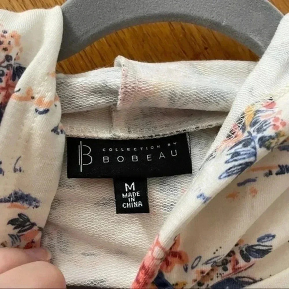 Bobeau Brandy Water Lily French Terry Hoodie Medium - Picture 7 of 7